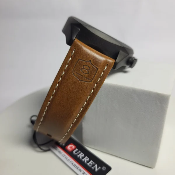 Curren 8324 Men's Chronograph Water Resistant Leather Watch