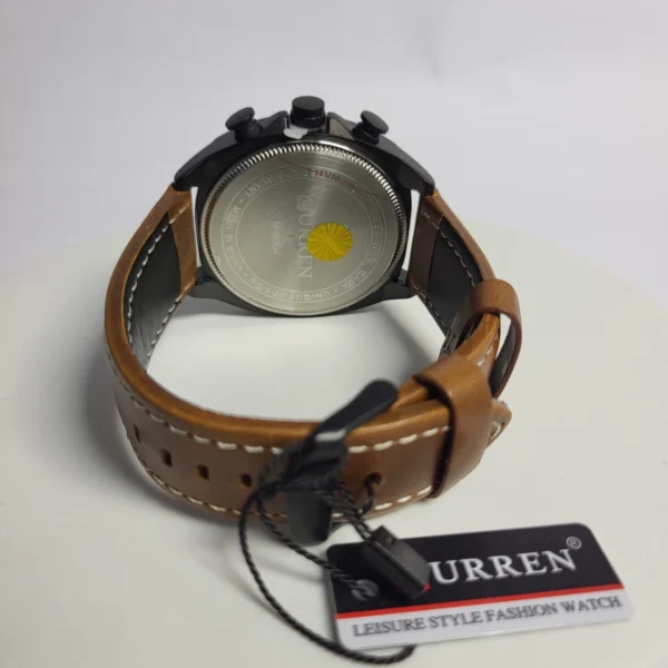Curren 8324 Men's Chronograph Water Resistant Leather Watch
