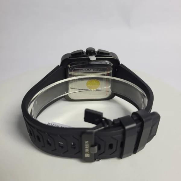 Curren 8461 Men's Square Chronograph Water Resistant Rubber Watch