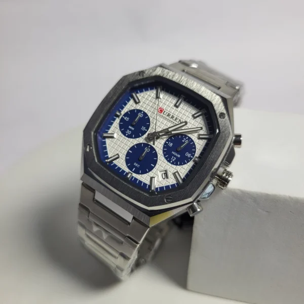 Curren 8459 Men's Chronograph Stainless Steel Water Resistant Watch