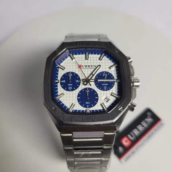 Curren 8459 Men's Chronograph Stainless Steel Water Resistant Watch