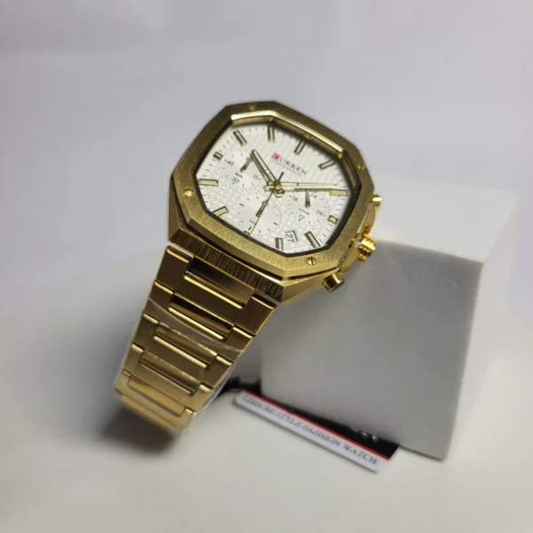 Curren 8459 Men's Chronograph Stainless Steel Water Resistant Watch