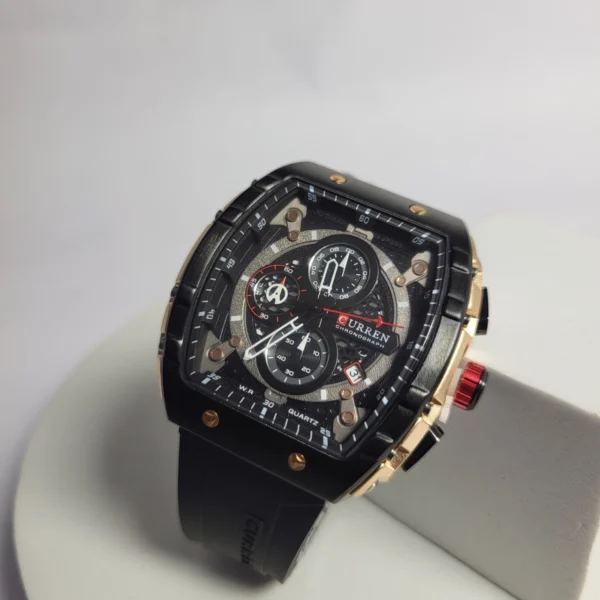 Curren 8442 Men's Chronograph Quartz Watch - Blue  Gold