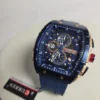 Curren 8442 Men's Chronograph Quartz Watch - Blue  Gold