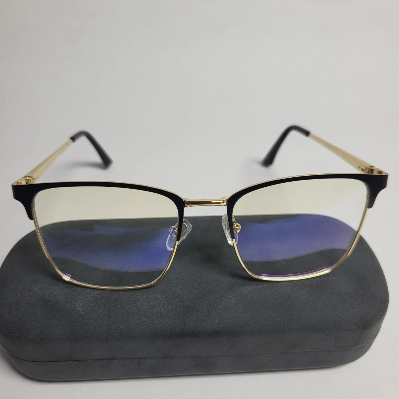 Designer Men's Two-Tone Full Rim Blue Light Blocking Glasses