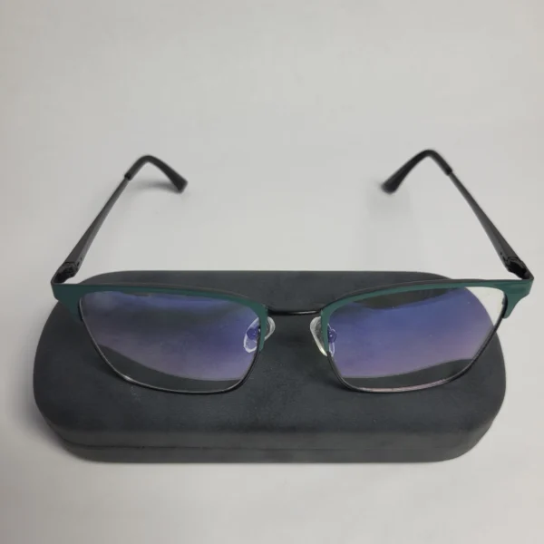 Designer Men's Two-Tone Full Rim Blue Light Blocking Glasses