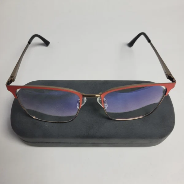 Designer Men's Two-Tone Full Rim Blue Light Blocking Glasses