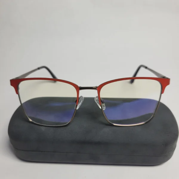 Designer Men's Two-Tone Full Rim Blue Light Blocking Glasses