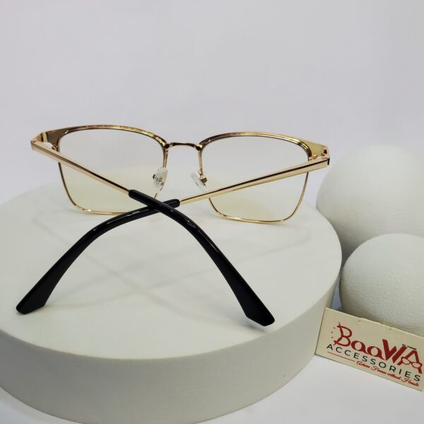 Designer Men's Two-Tone Full Rim Blue Light Blocking Glasses