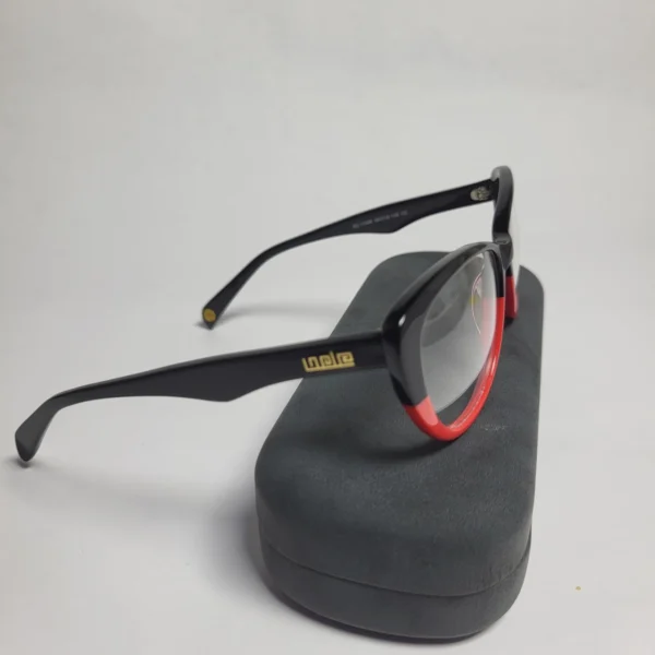 Designer BD1106 Women's Black  Red Cat-Eye Eyeglasses