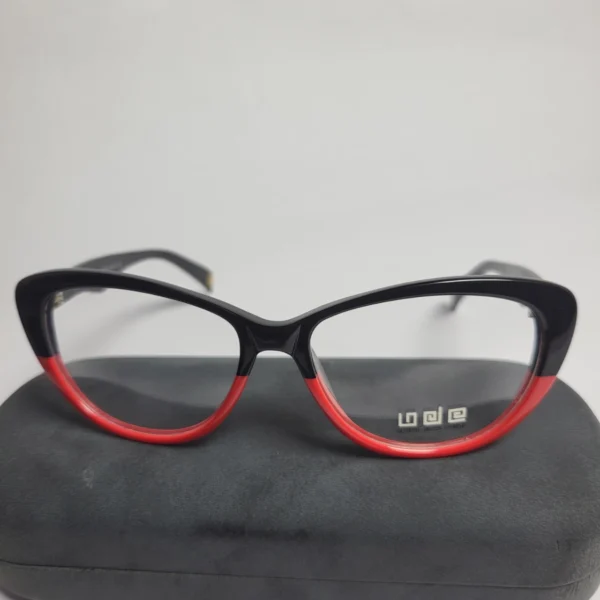 Designer BD1106 Women's Black  Red Cat-Eye Eyeglasses