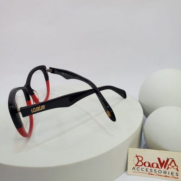 Designer BD1106 Women's Black  Red Cat-Eye Eyeglasses