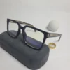Designer 97705 Men's Black Square Full-Rim Acetate Glasses