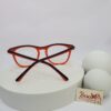Designer Orange  Blue Square Acetate Full-Rim Eyeglasses