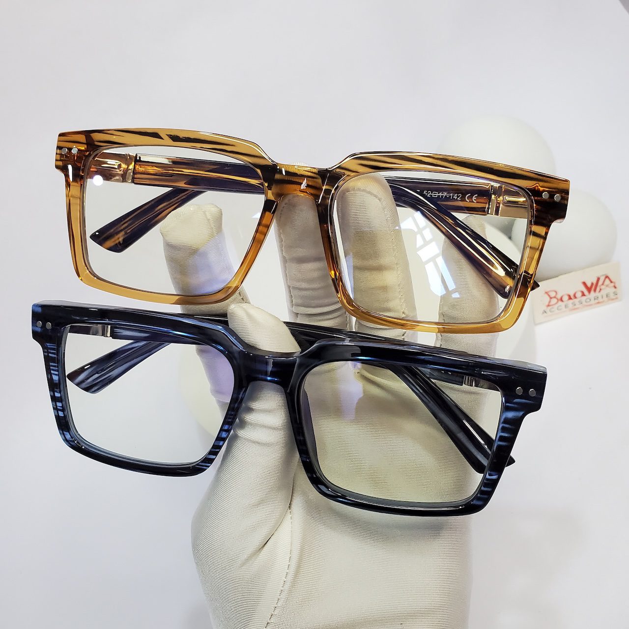 Designer Unisex Square Blue Light Blocking Glasses
