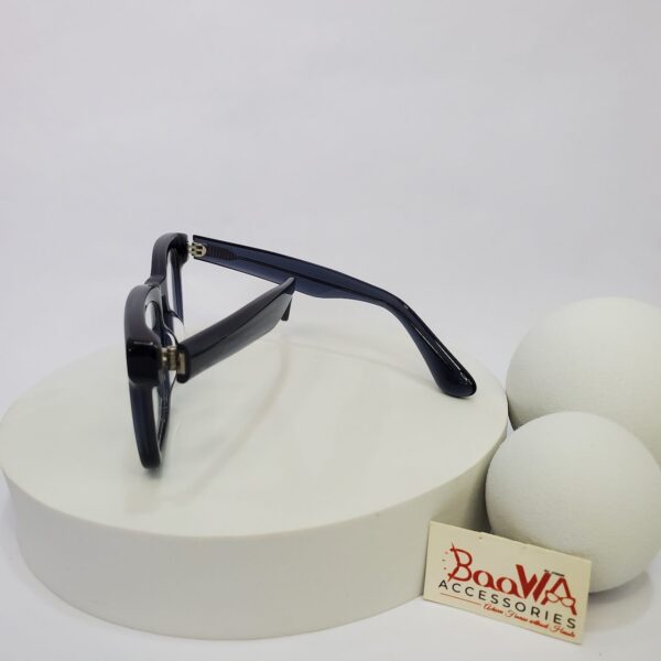 Designer Square Full-Rim Blue Acetate Eyeglasses