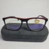 Designer Unisex Two-Tone Rectangular Blue Light Blocking Glasses