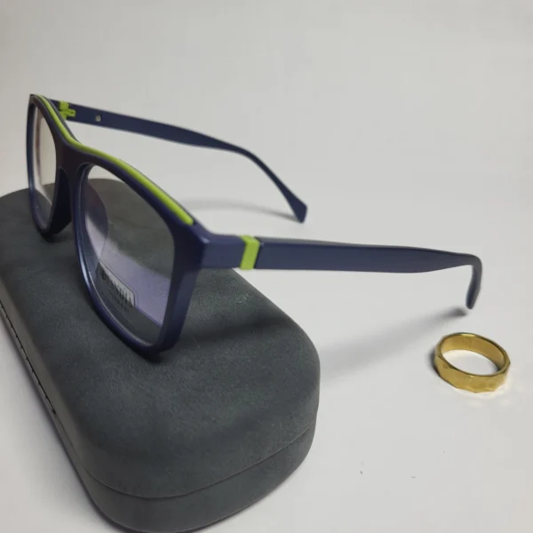 Designer Unisex Two-Tone Rectangular Blue Light Blocking Glasses