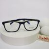 Designer Unisex Two-Tone Rectangular Blue Light Blocking Glasses