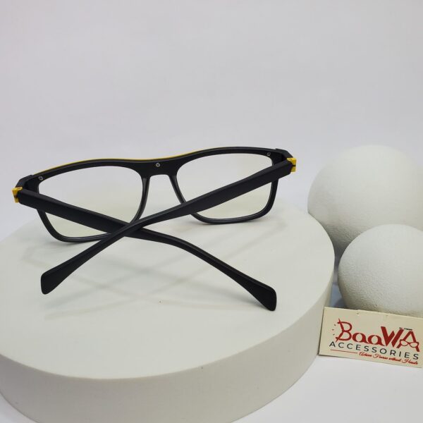 Designer Unisex Two-Tone Rectangular Blue Light Blocking Glasses