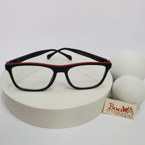 Designer Unisex Two-Tone Rectangular Blue Light Blocking Glasses