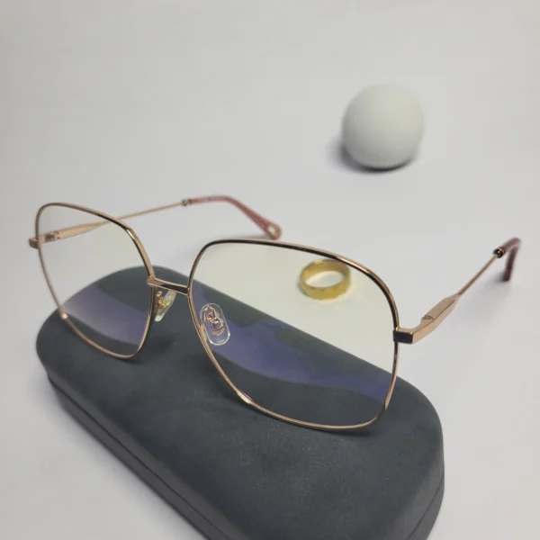 Chloe Designer Square Metal Frame Eyeglasses CE2138/CE2135