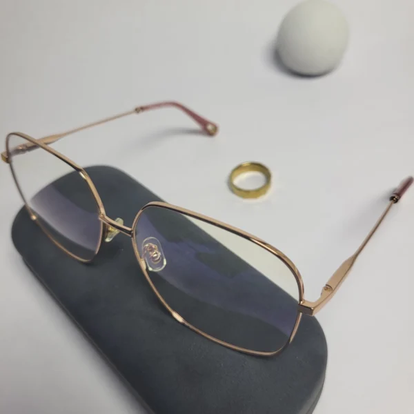 Chloe Designer Square Metal Frame Eyeglasses CE2138/CE2135