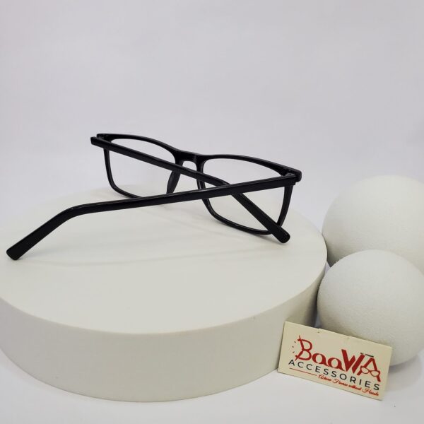Designer Black Rectangle Full-Rim Eyeglasses