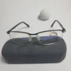 Designer 91386 Semi-Rimless Blue Light Blocking Metal Frame Glasses
