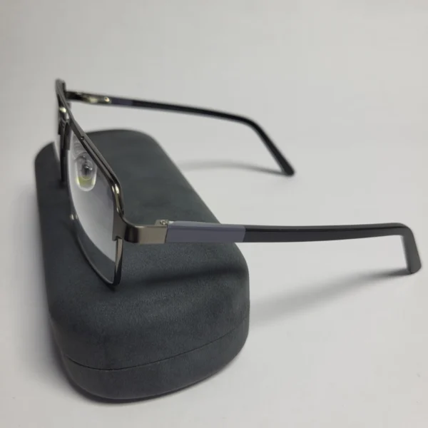 Designer Men's Metal Full Rim Square Eyeglasses