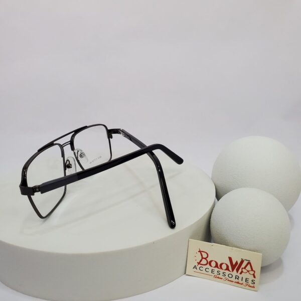 Designer Men's Metal Full Rim Square Eyeglasses