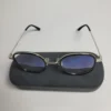 Designer Unisex Round Titanium Full-Rim Blue Light Blocking Glasses