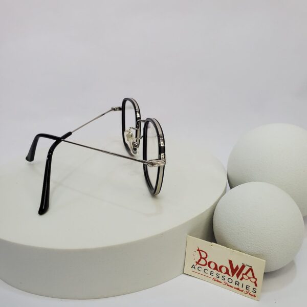 Designer Unisex Round Titanium Full-Rim Blue Light Blocking Glasses