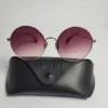 DIFF RG74 Oval Gradient Lens Gold Metal Sunglasses