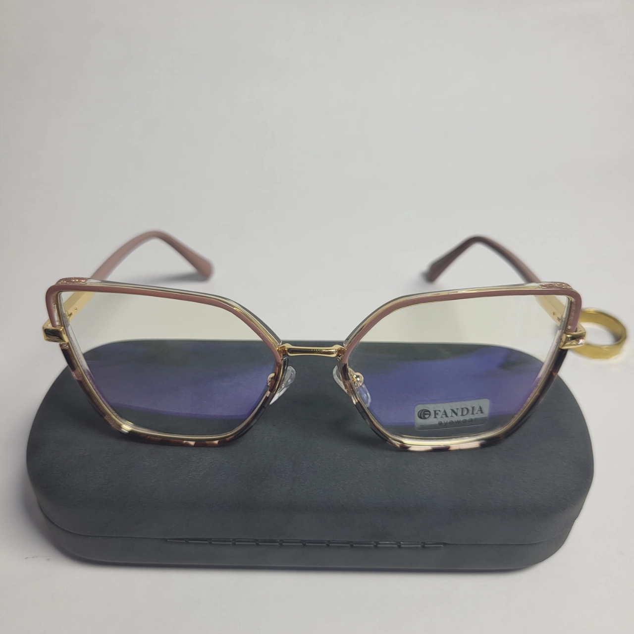 Designer Women's Cat-Eye Blue Light Blocking Eyeglasses