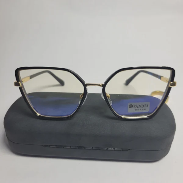 Designer Women's Cat-Eye Blue Light Blocking Eyeglasses