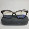Designer Men's Two-Tone Square Blue Light Blocking Glasses