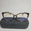 FANDIA Eyewear Cat-Eye Acetate Women's Glasses - Model 82262 (Black  Brown)