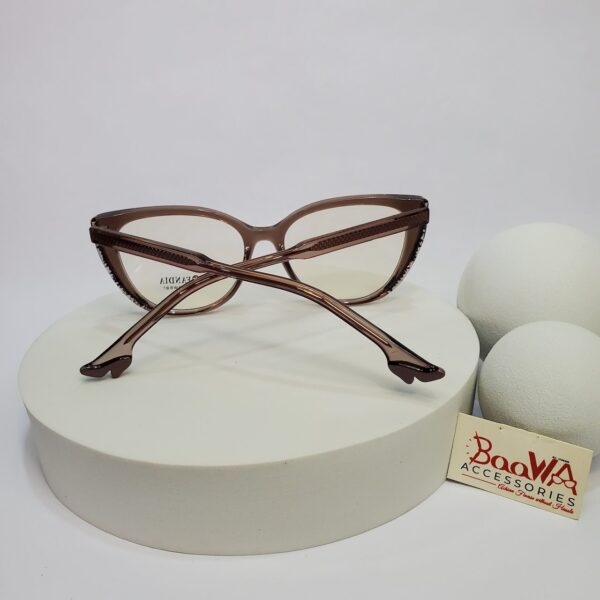 FANDIA Eyewear Cat-Eye Acetate Women's Glasses - Model 82262 (Black  Brown)