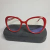Designer 2013C2 Red Cat-Eye Blue Light Blocking Glasses