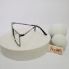 Designer Rectangular Metal Blue Light Blocking Glasses