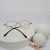 Designer Titanium Geometric Full-Rim Eyeglasses