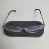 Designer Y15738 Men's Metal Rectangle Blue Light Blocking Glasses