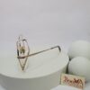 Designer Gold Metal Hexagonal Full-Rim Glasses 00-C12