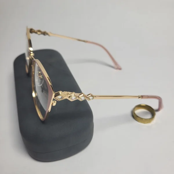 Designer 95667 Women's Cat-Eye Metal Frame Glasses