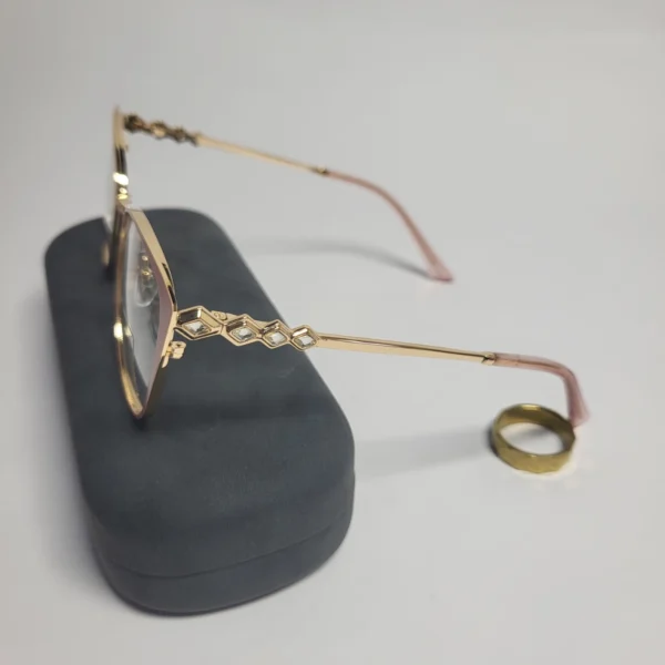 Designer 95667 Women's Cat-Eye Metal Frame Glasses