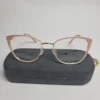 Designer 95667 Women's Cat-Eye Metal Frame Glasses