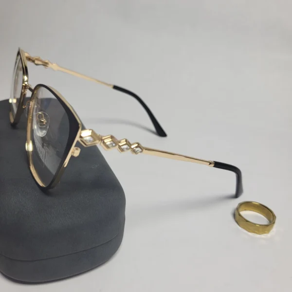 Designer 95667 Women's Cat-Eye Metal Frame Glasses