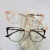 Designer 95667 Women's Cat-Eye Metal Frame Glasses