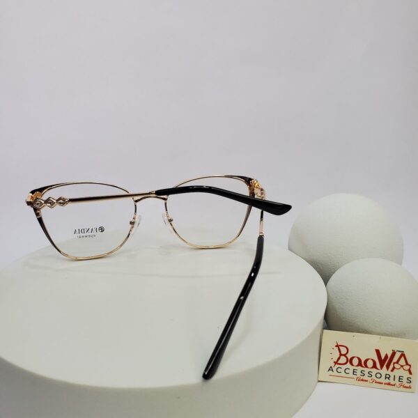 Designer 95667 Women's Cat-Eye Metal Frame Glasses